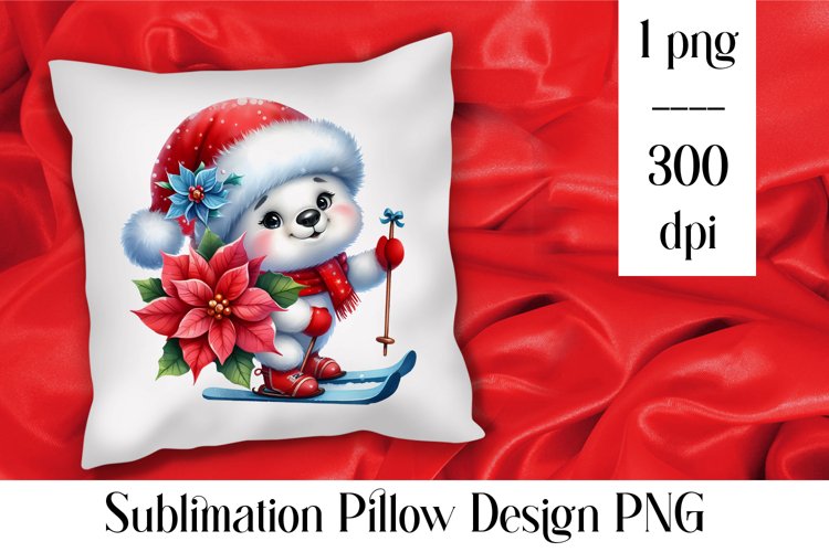 Merry christmas Sublimation - animal pillow clipart