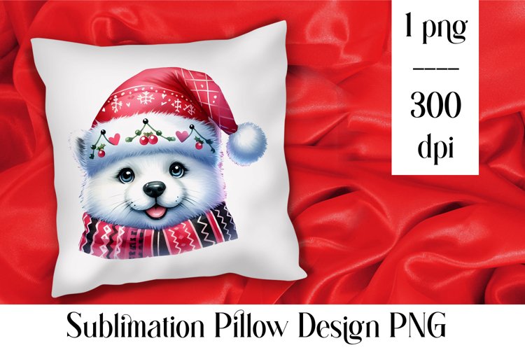 Merry christmas Sublimation - animal pillow clipart
