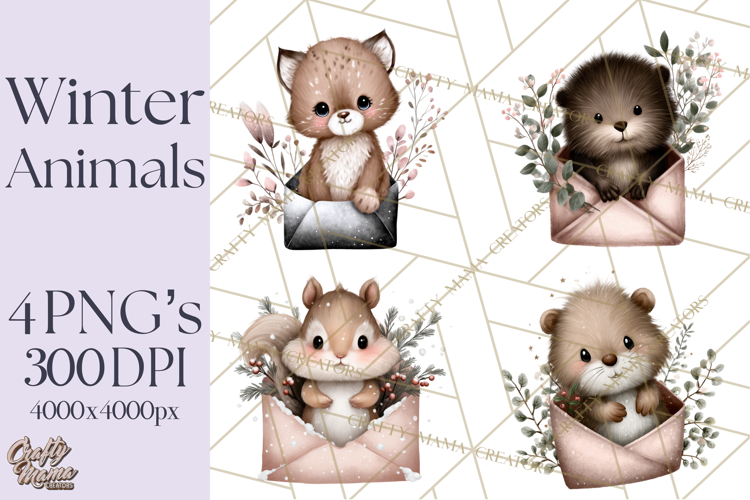  Winter Animals Clipart Image 7