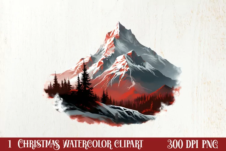 Winter Camping Sublimation Clipart, Christmas PNG
