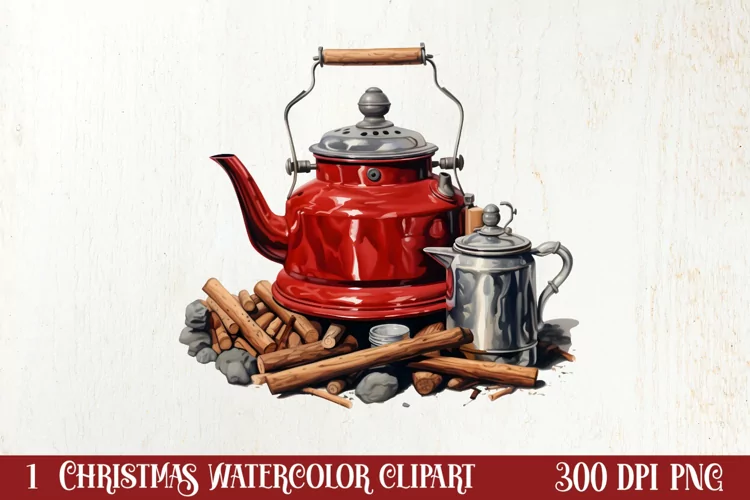Winter Camping Sublimation Clipart, Christmas PNG