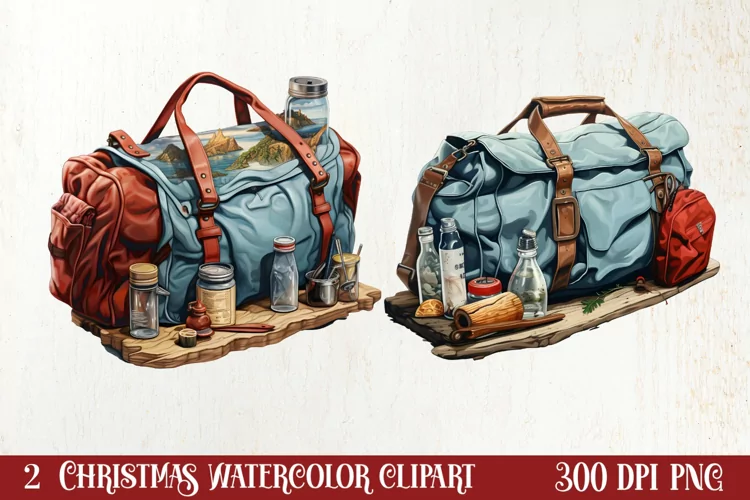 Winter Camping Sublimation Clipart, Christmas PNG