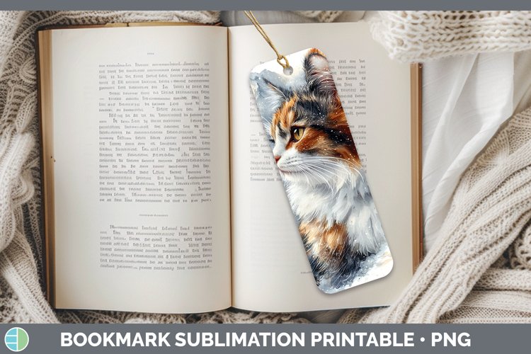 GorgeousWinter Cats Bookmark design.