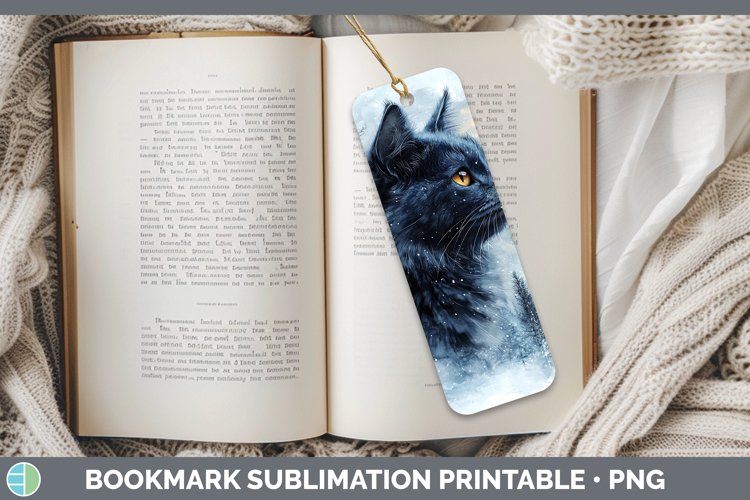 GorgeousWinter Cats Bookmark design.