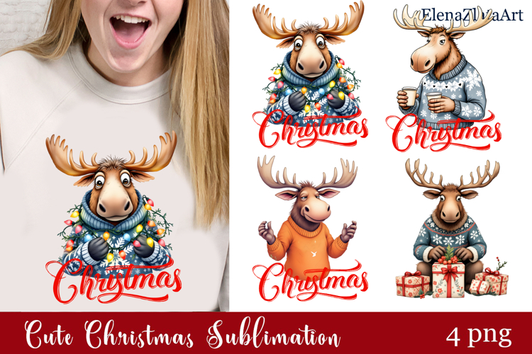 Sarcastik moose Coaster Design. Winter Coaster Sublimation