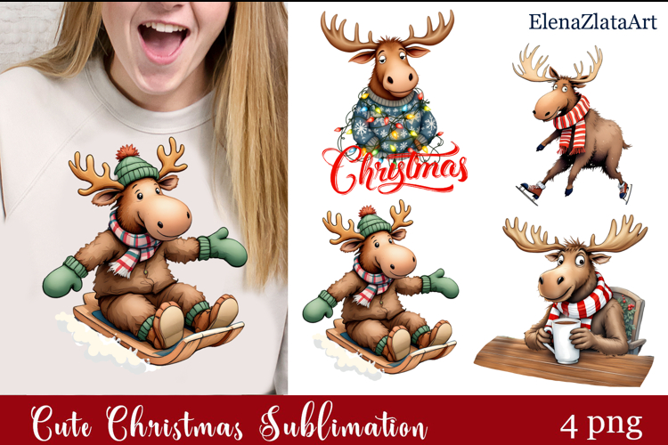 Sarcastik moose Coaster Design. Winter Coaster Sublimation