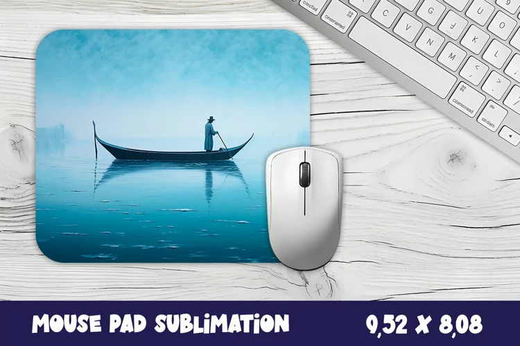 Venice in the winter mouse pad/ sublimation Design