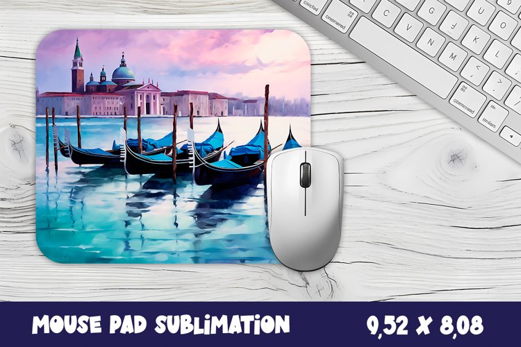 Venice in the winter mouse pad/ sublimation Design example image 1