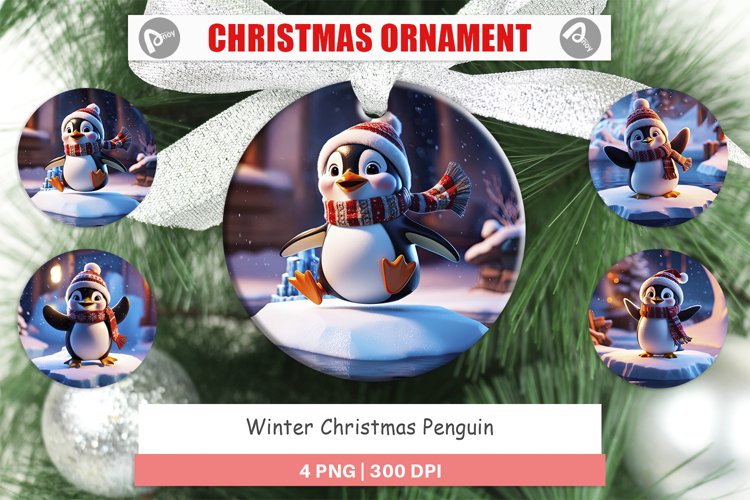 Christmas Ornaments Winter Penguin