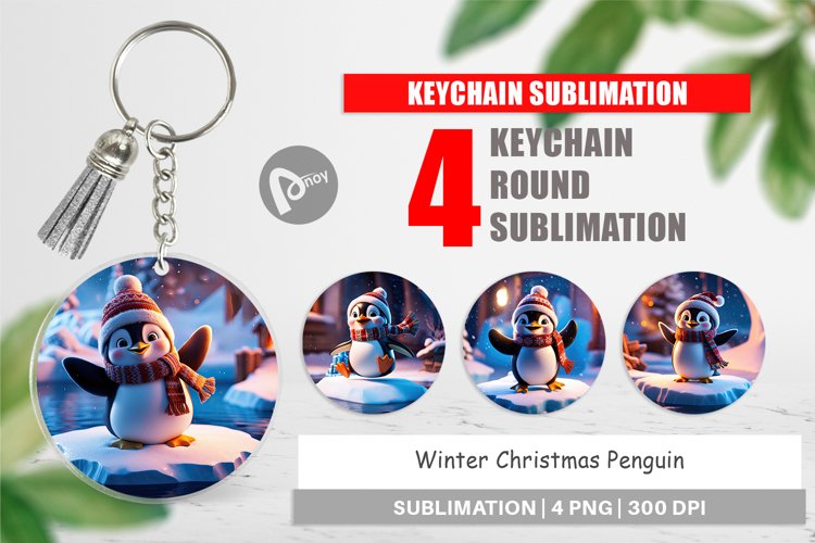 Keychain Winter Penguin