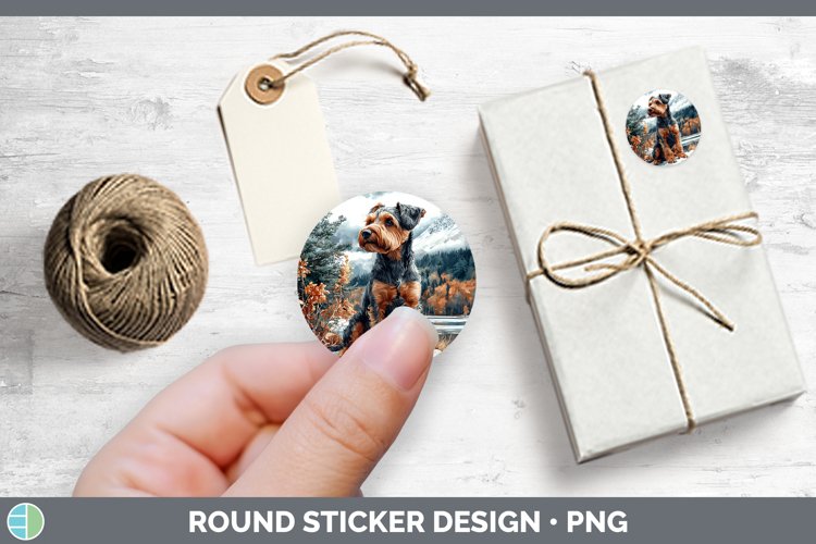 GorgeousWinter Dogs Stickers design.