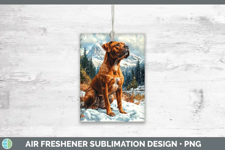 Winter Dogs American Staffordshire Air Freshener Sublimation