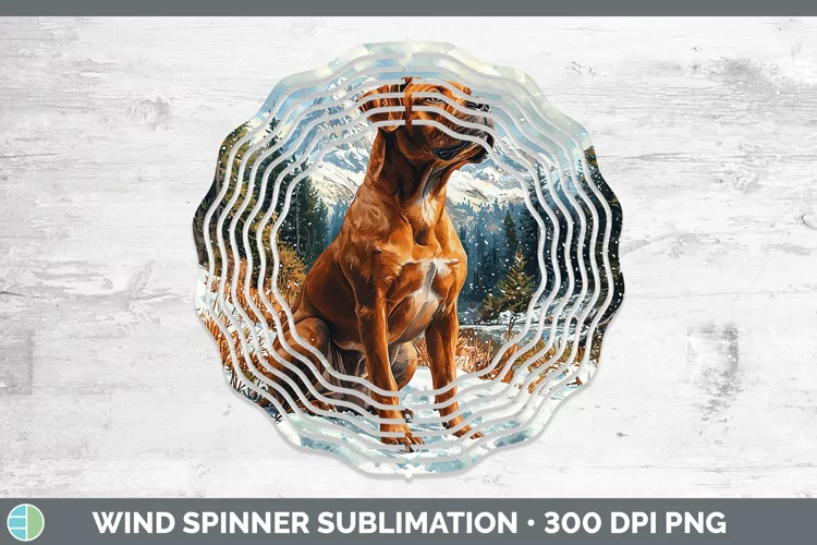 Winter Dogs American Staffordshire Wind Spinner Sublimation