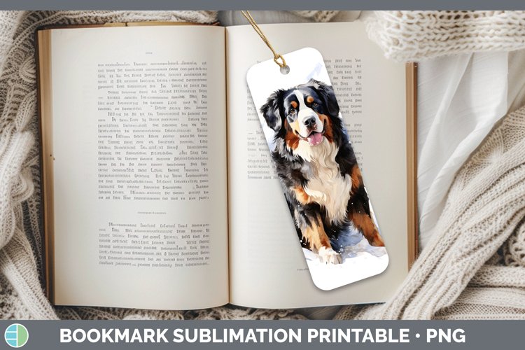 GorgeousWinter Dogs Bookmark design.