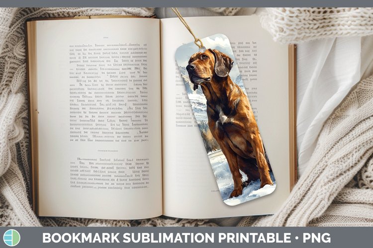 GorgeousWinter Dogs Bookmark design.