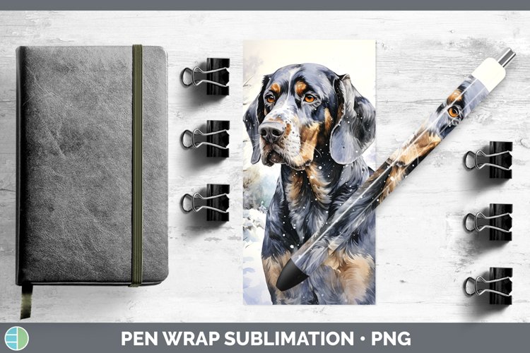 GorgeousWinter Dogs Pen Wrap design.