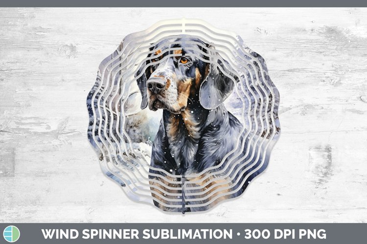 GorgeousWinter Dogs Wind Spinner design.