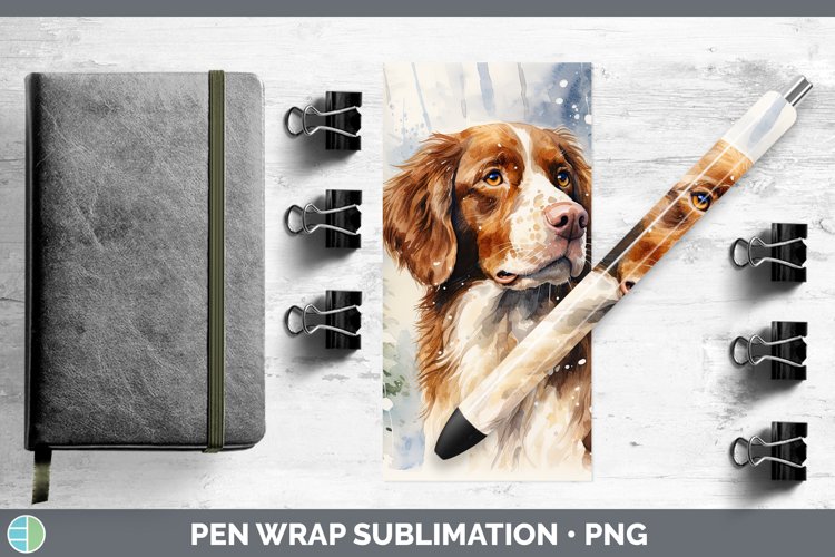 GorgeousWinter Dogs Pen Wrap design.
