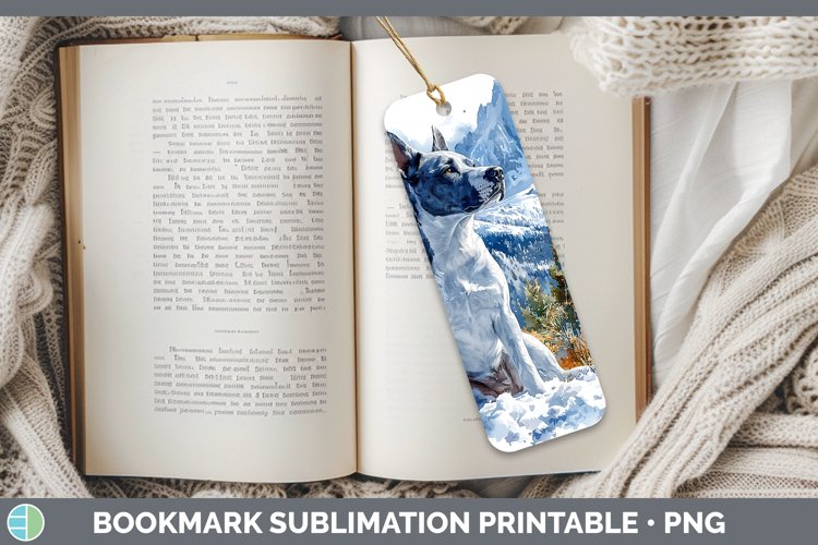 GorgeousWinter Dogs Bookmark design.