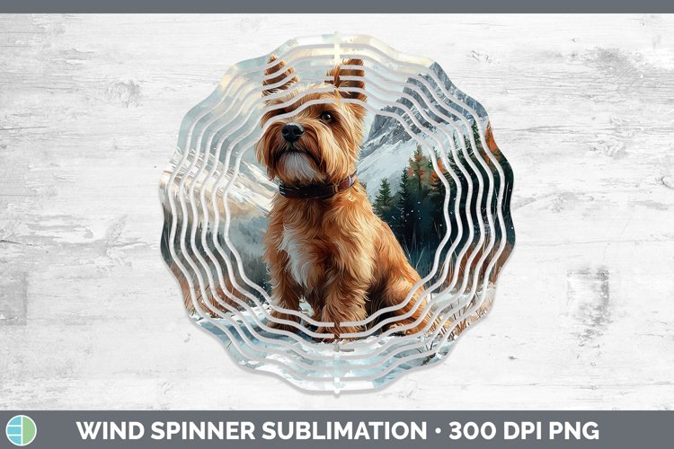 Winter Dogs Cairn Terrier Wind Spinner Sublimation Spinner D