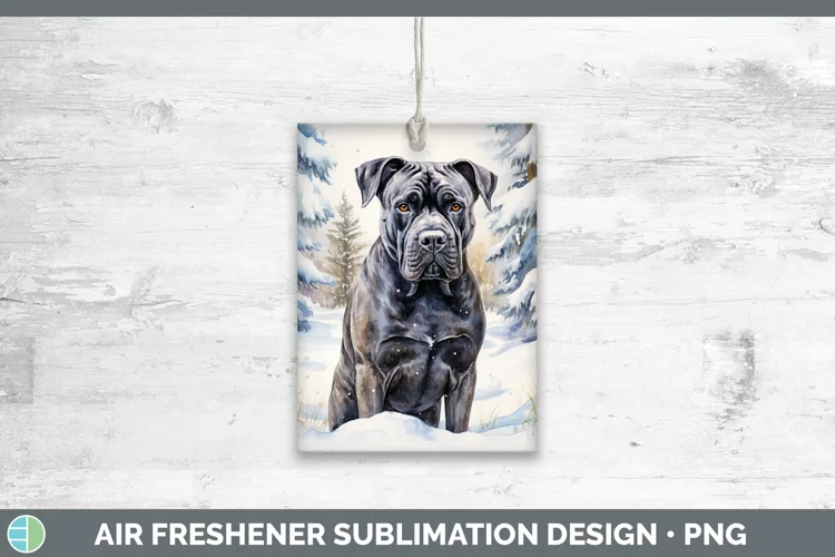 Winter Dogs Cane Corso Air Freshener Sublimation Car Freshen