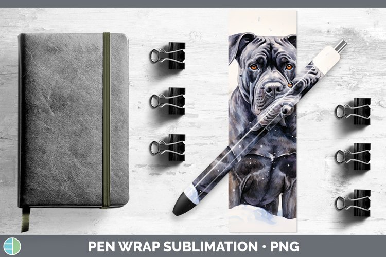 GorgeousWinter Dogs Pen Wrap design.