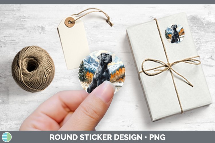 GorgeousWinter Dogs Stickers design.