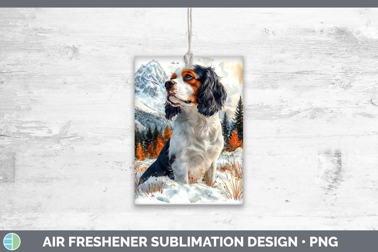 Winter Dogs Cavalier King Charles Spaniel Air Freshener Subl