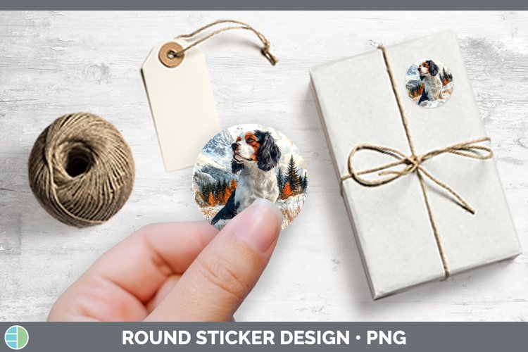 GorgeousWinter Dogs Stickers design.