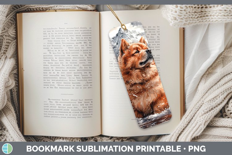 GorgeousWinter Dogs Bookmark design.