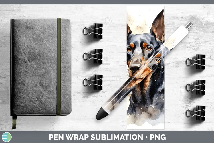 GorgeousWinter Dogs Pen Wrap design.