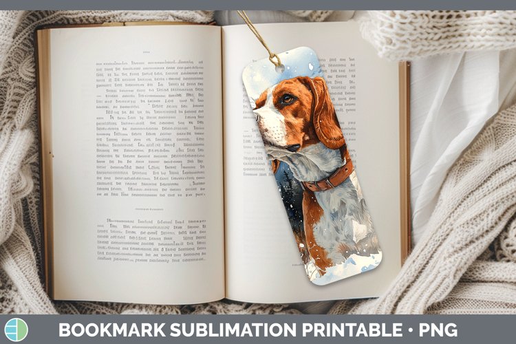 GorgeousWinter Dogs Bookmark design.
