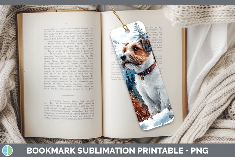 GorgeousWinter Dogs Bookmark design.