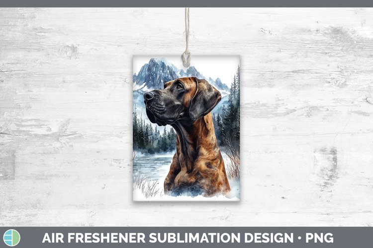 GorgeousWinter Dogs Air Freshener design.