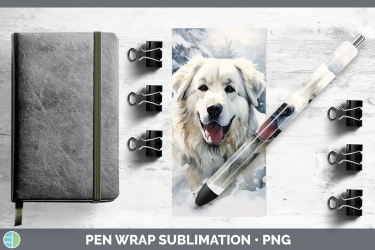 GorgeousWinter Dogs Pen Wrap design.