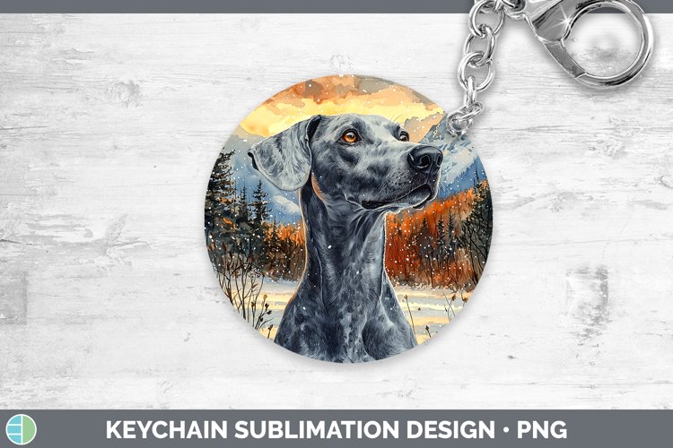 Winter Dogs Greyhound Keychain Sublimation Keyring Designs