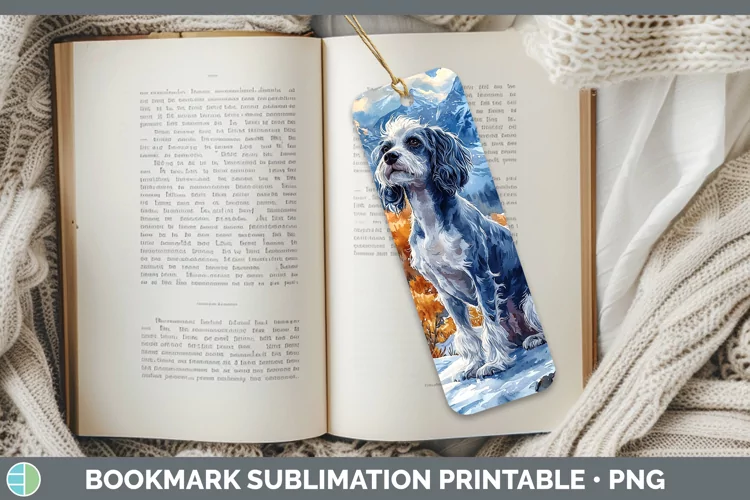 Winter Dogs Hairless Chinese Crested Dog Bookmark Sublimatio