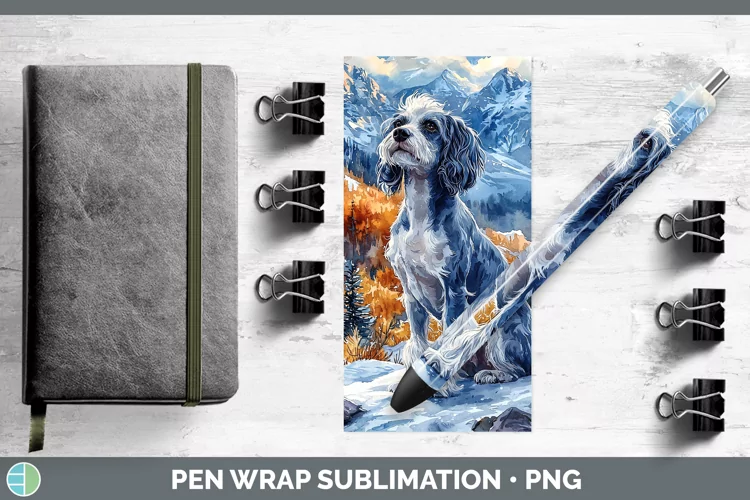 Winter Dogs Hairless Chinese Crested Dog Pen Wrap Sublimatio