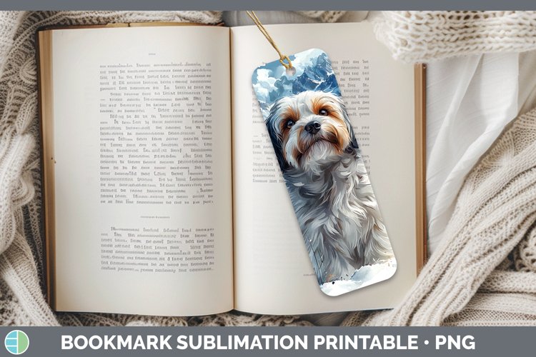 GorgeousWinter Dogs Bookmark design.
