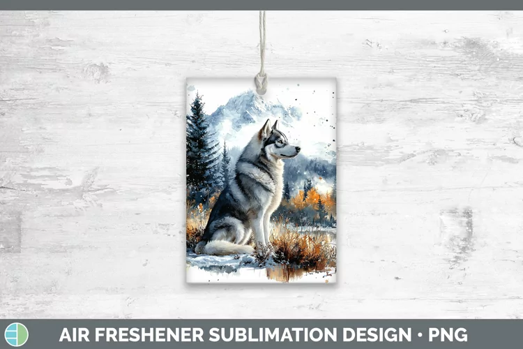 Winter Dogs Husky Air Freshener Sublimation Car Freshener De