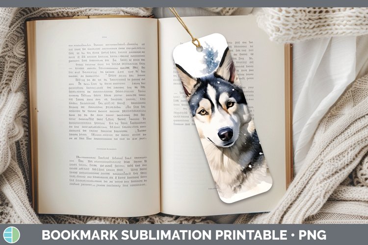 GorgeousWinter Dogs Bookmark design.