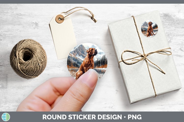 GorgeousWinter Dogs Stickers design.