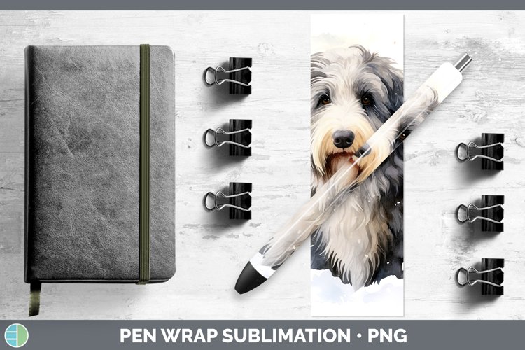 GorgeousWinter Dogs Pen Wrap design.