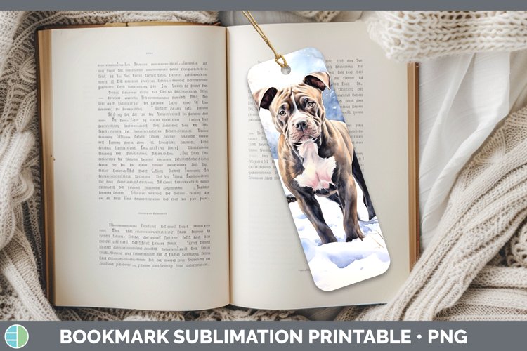 GorgeousWinter Dogs Bookmark design.