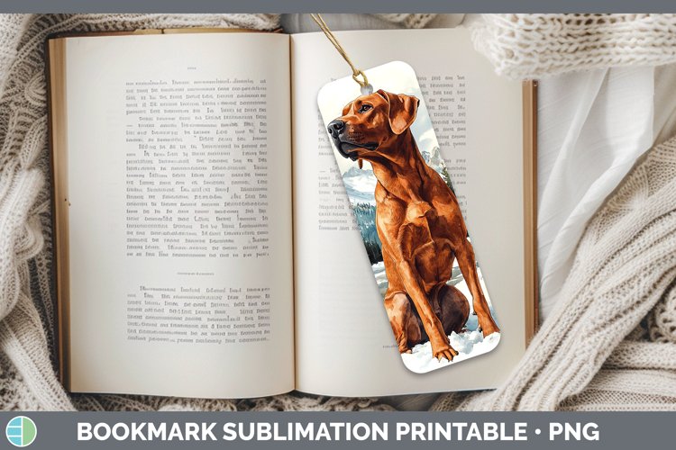 GorgeousWinter Dogs Bookmark design.