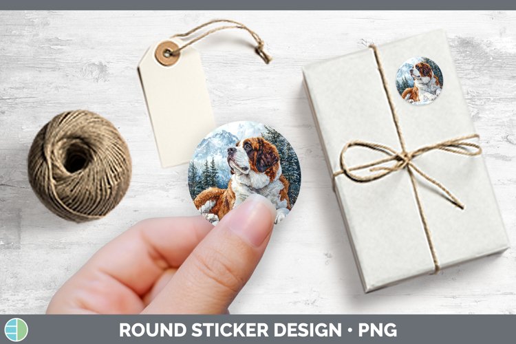 GorgeousWinter Dogs Stickers design.