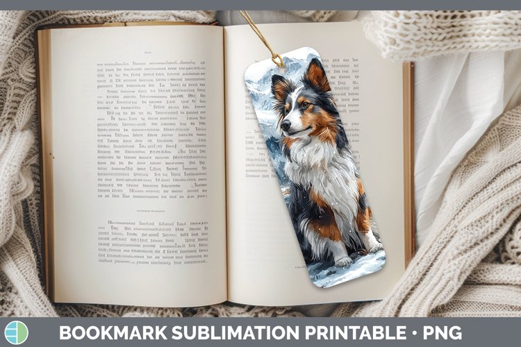 GorgeousWinter Dogs Bookmark design.