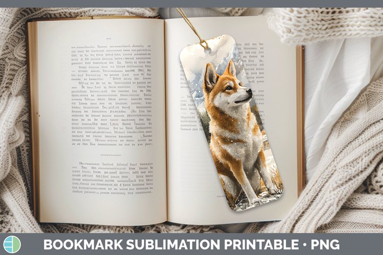 GorgeousWinter Dogs Bookmark design.