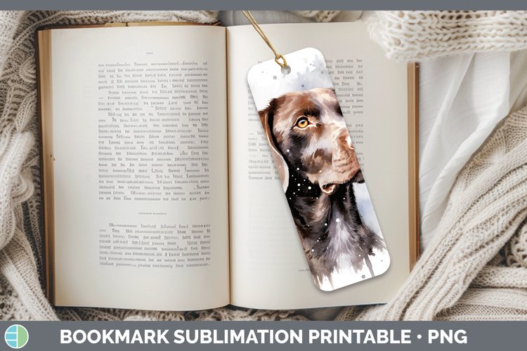 GorgeousWinter Dogs Bookmark design.