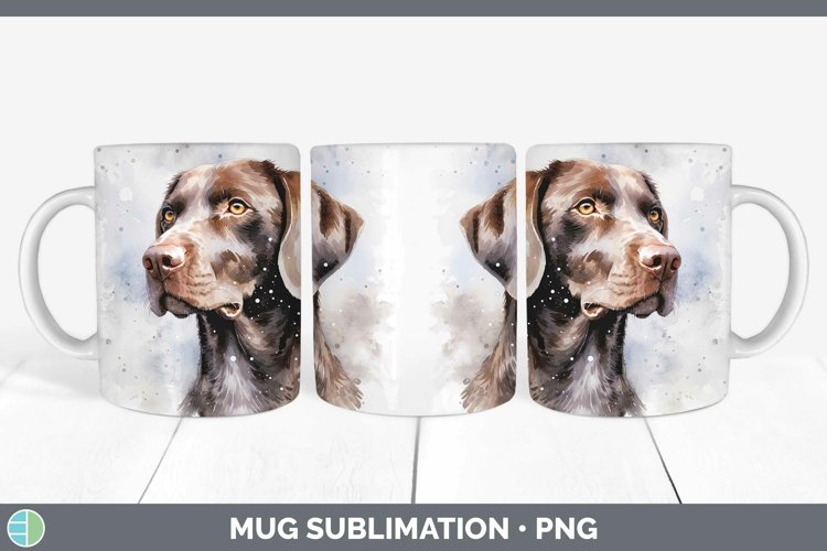 GorgeousWinter Dogs Mug Wrap design.